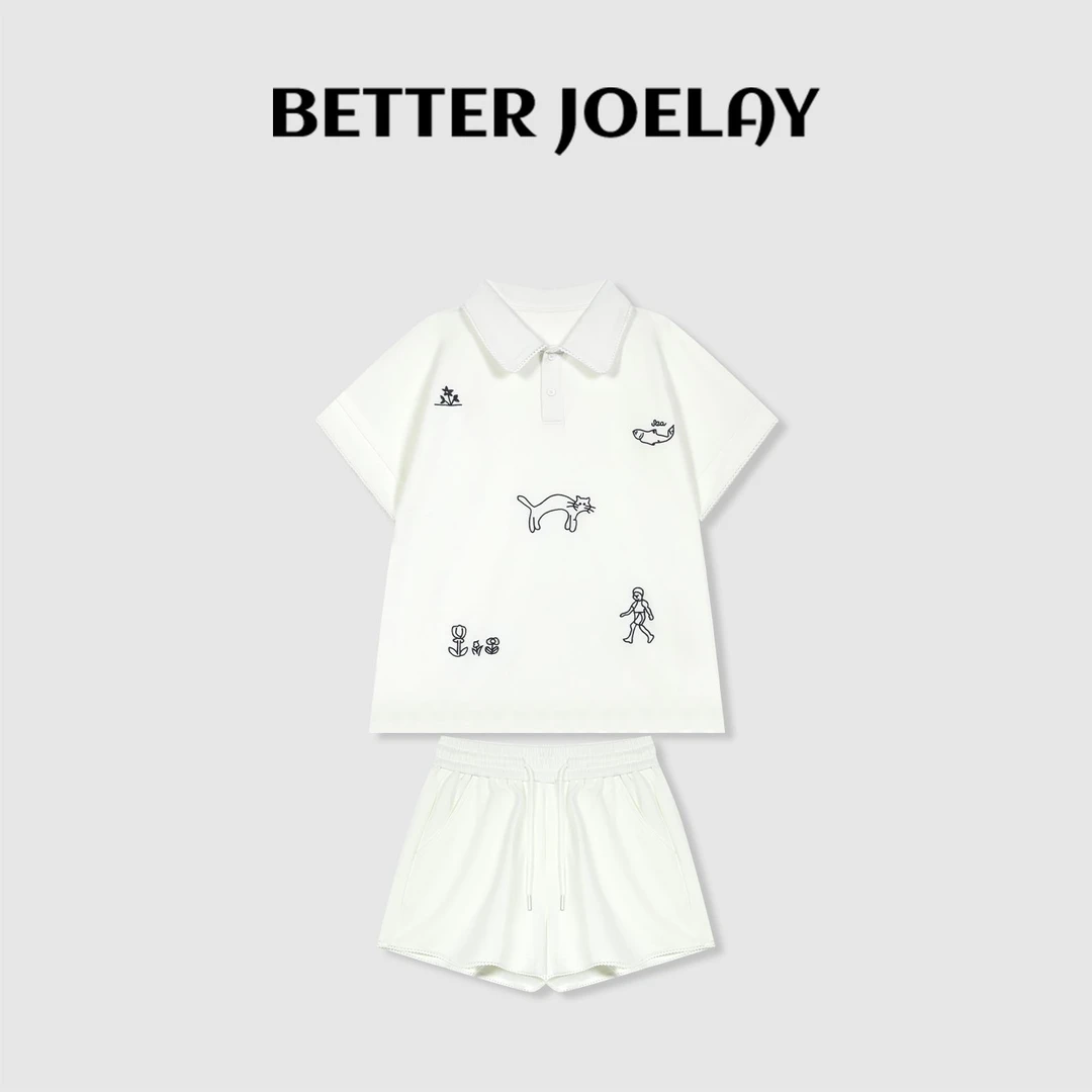 BETTERJOELAY-【藏青小趣】高端套装时尚百搭简约休闲风套装GG0260