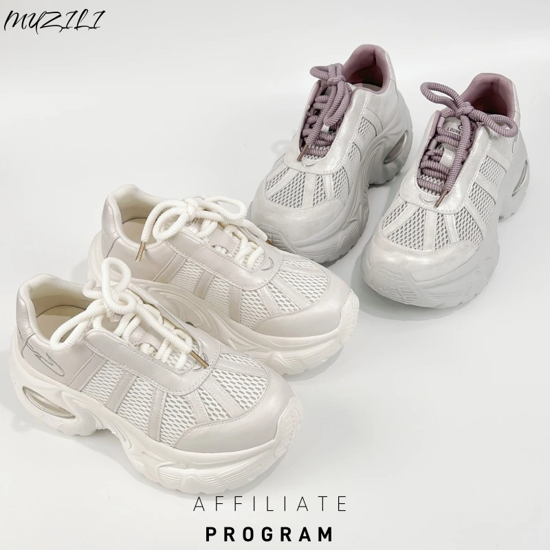 厚底透气老爹鞋2025年新款女鞋时尚百搭舒适休闲运动鞋女鞋585225