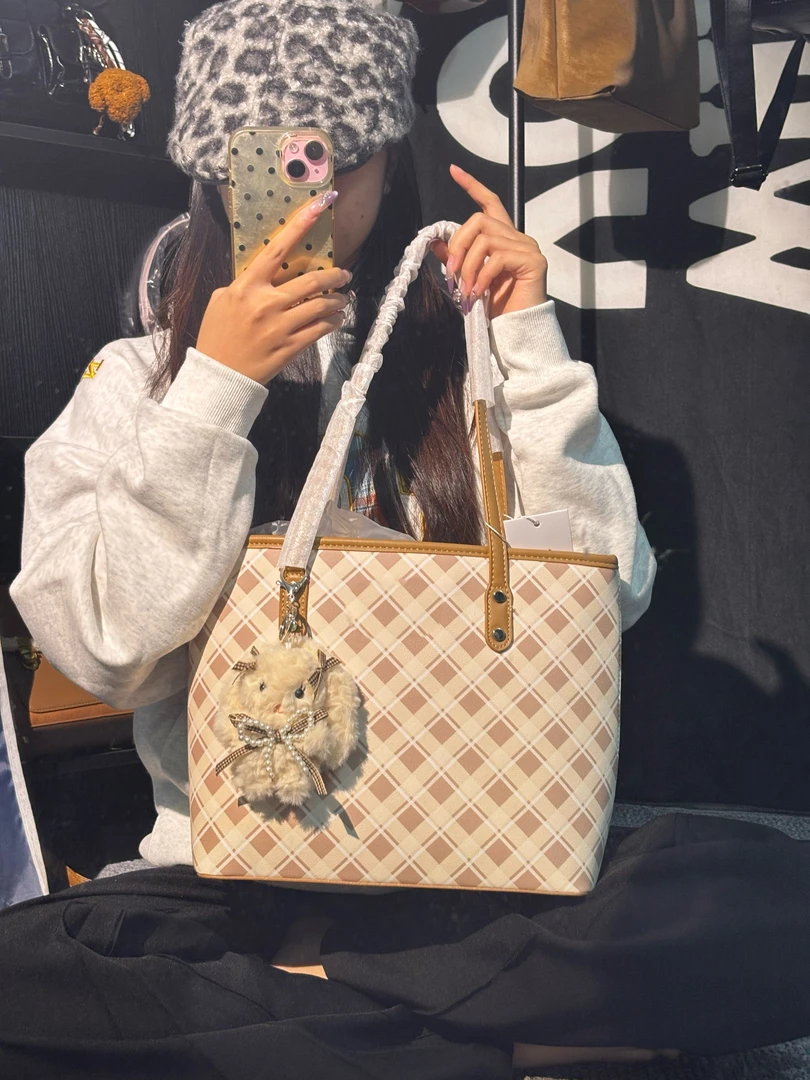 韩系大托特甜美可爱大容量女包包时尚百搭
