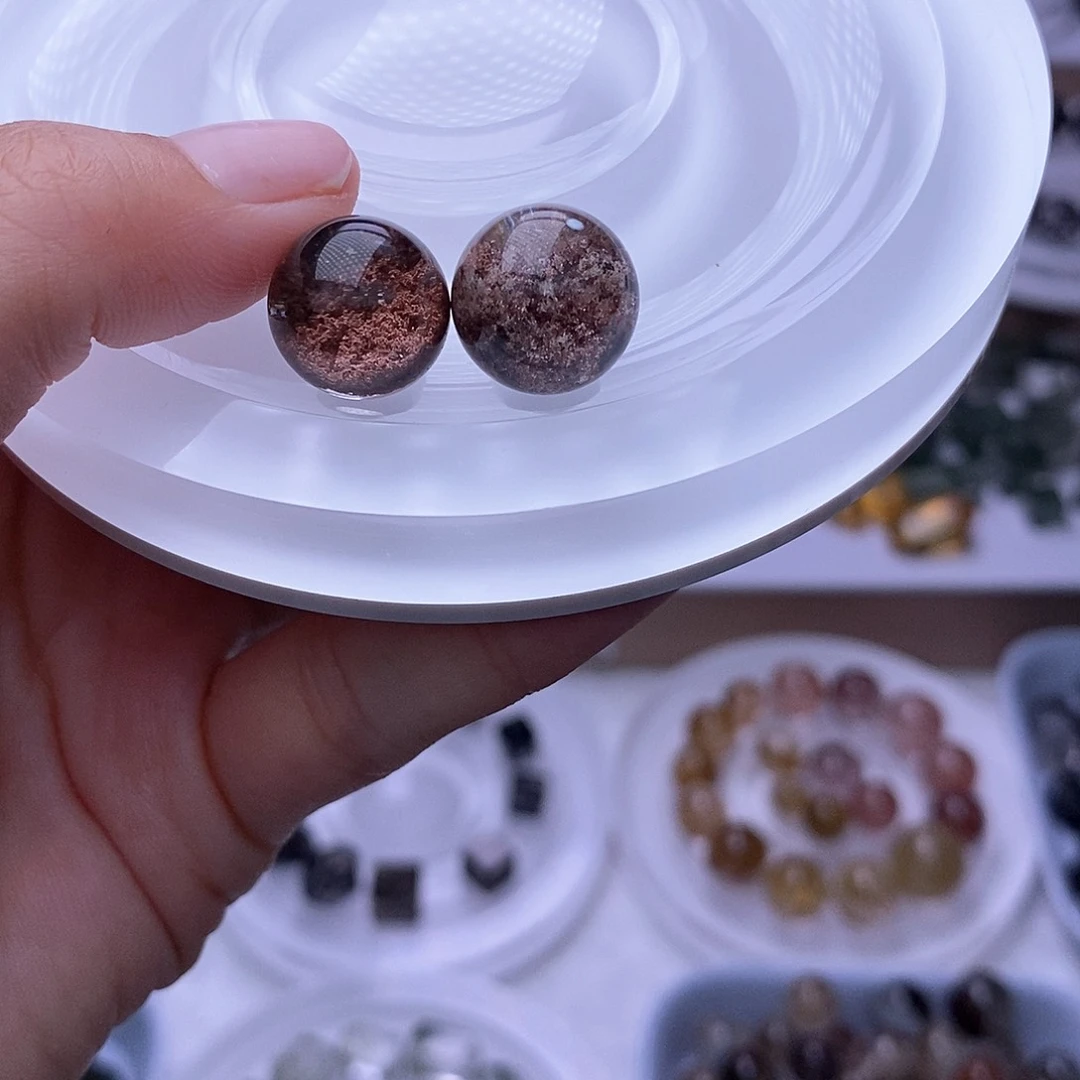 水晶天然水晶定制打孔不退换未镶嵌