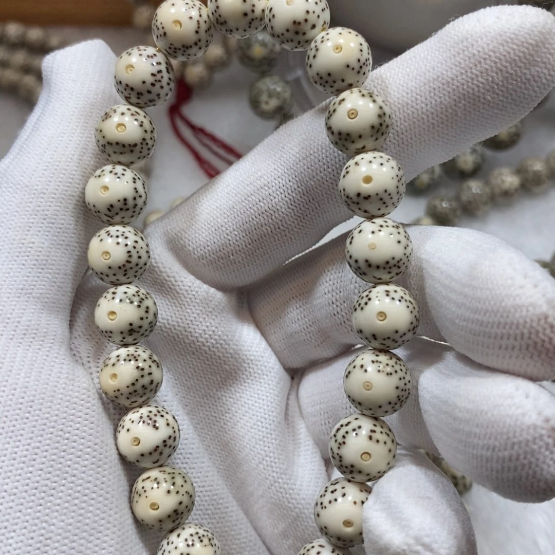 星月菩提手串骨瓷白10