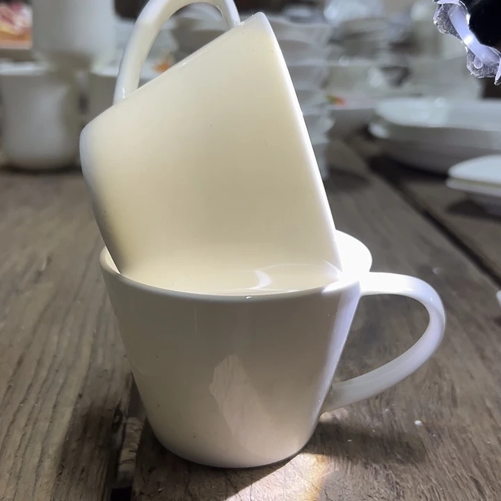 国营尾货骨瓷杯一对