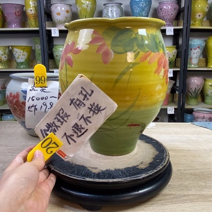 景德镇高温陶瓷花盆