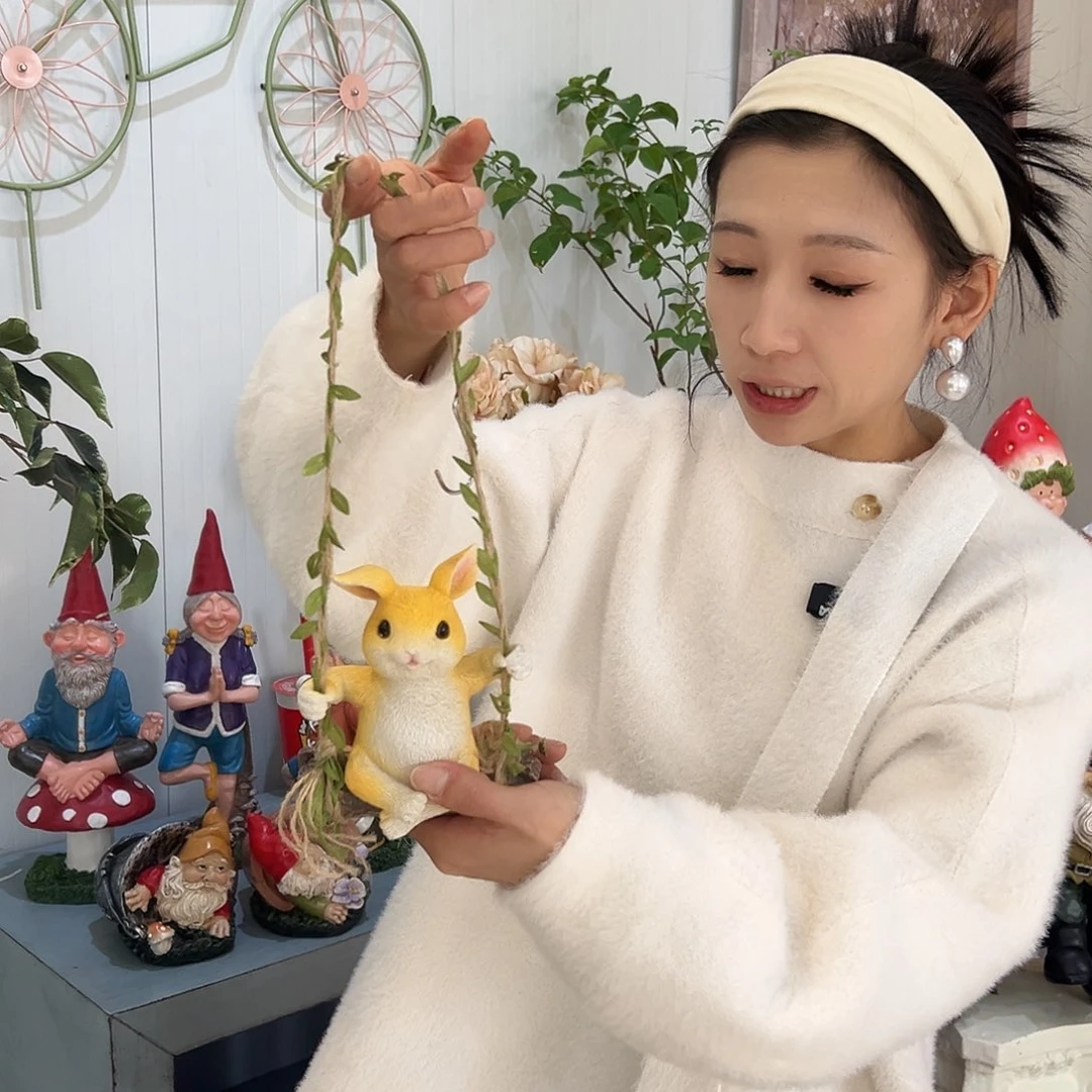 花园摆件红红火火