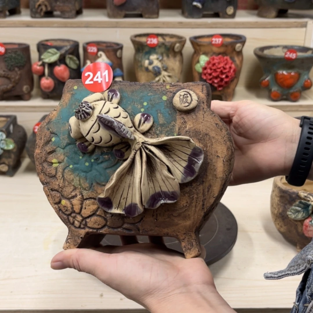 【闪购商品】紫砂花盆251号内口11×9.5外高15