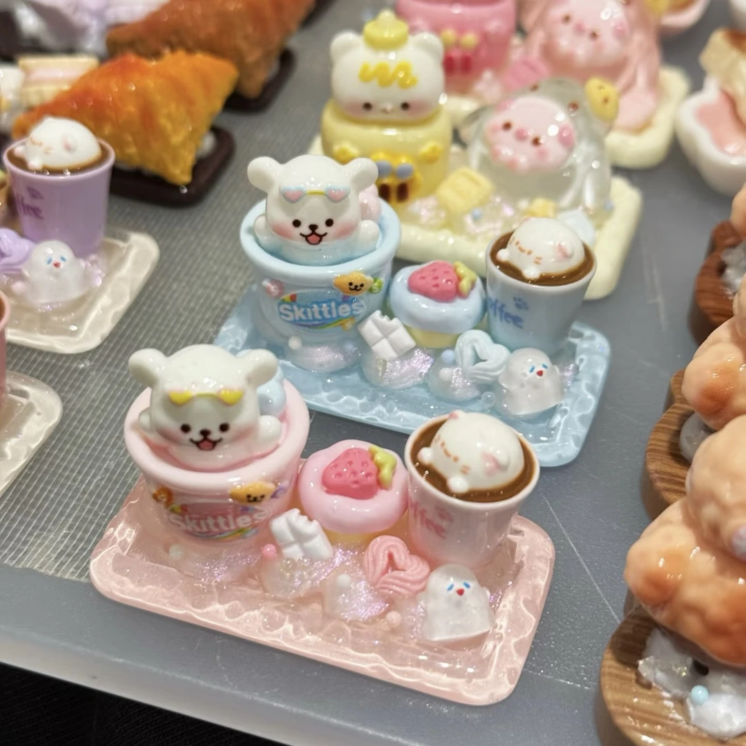 【定制DIY摆盘】手工创意DIY可爱卡通树脂食玩摆件钥匙扣