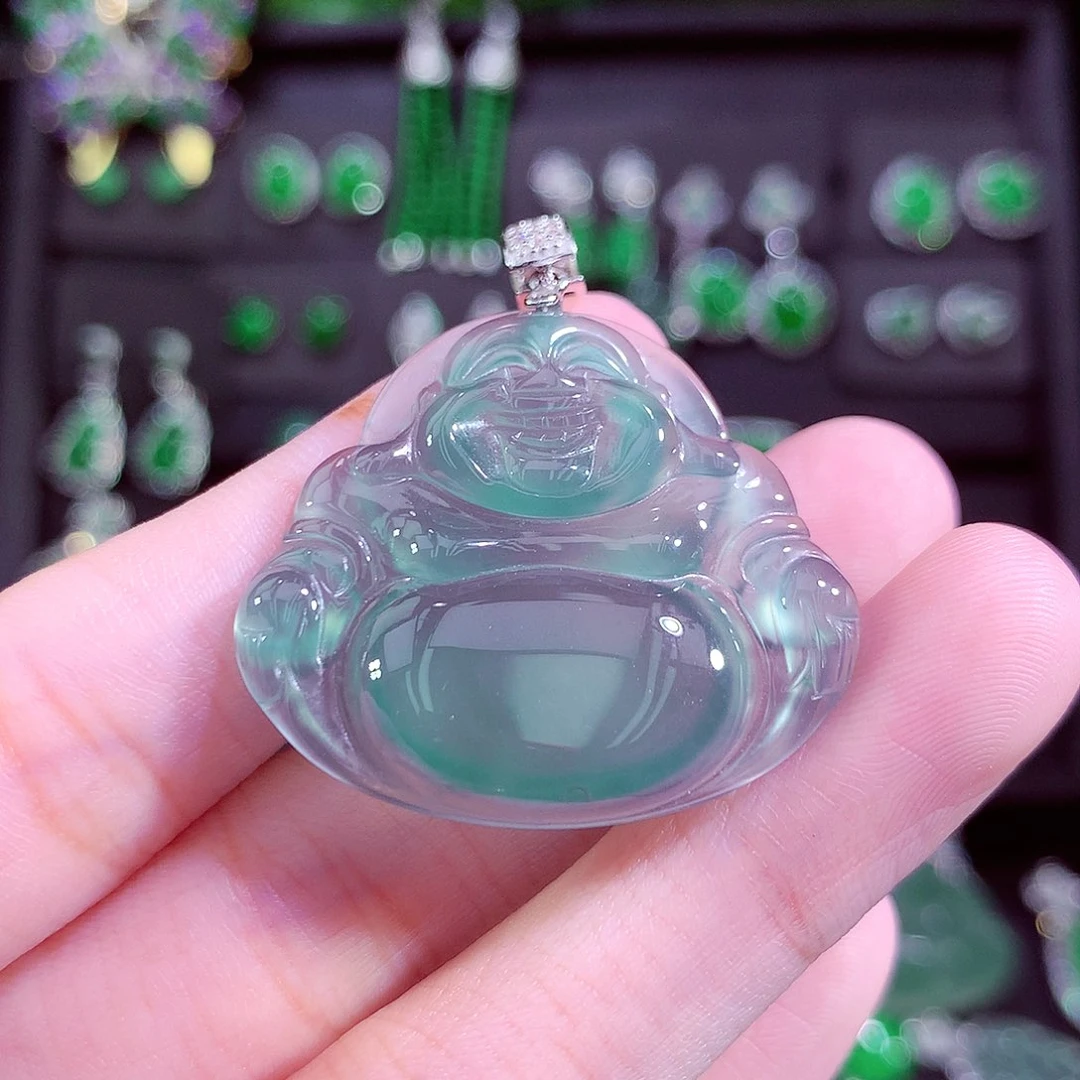 颈饰未镶嵌翡翠天然