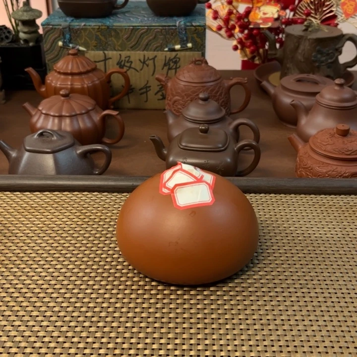 紫砂茶壶盖置朱泥