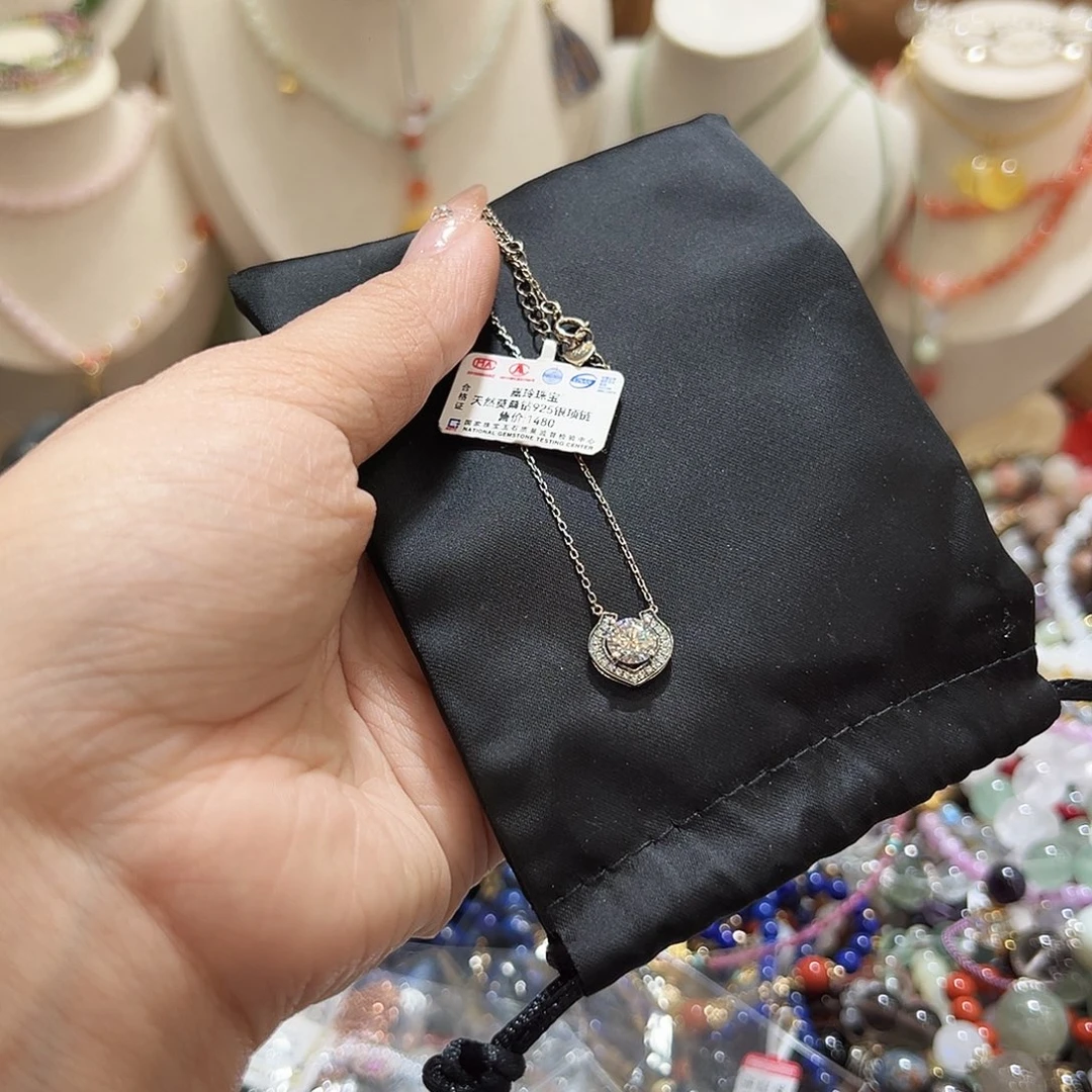 银S925镶嵌颈饰玛瑙/玉髓悠*