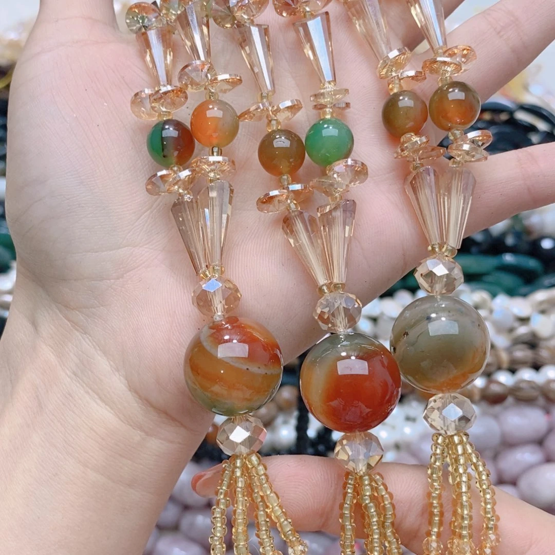 琉璃DIY成品随机一条装散珠