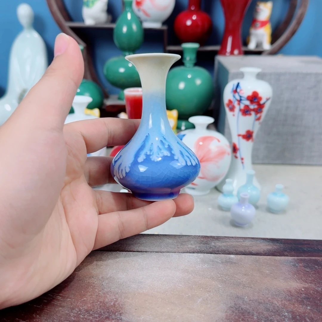 陶瓷手工小花器摆件
