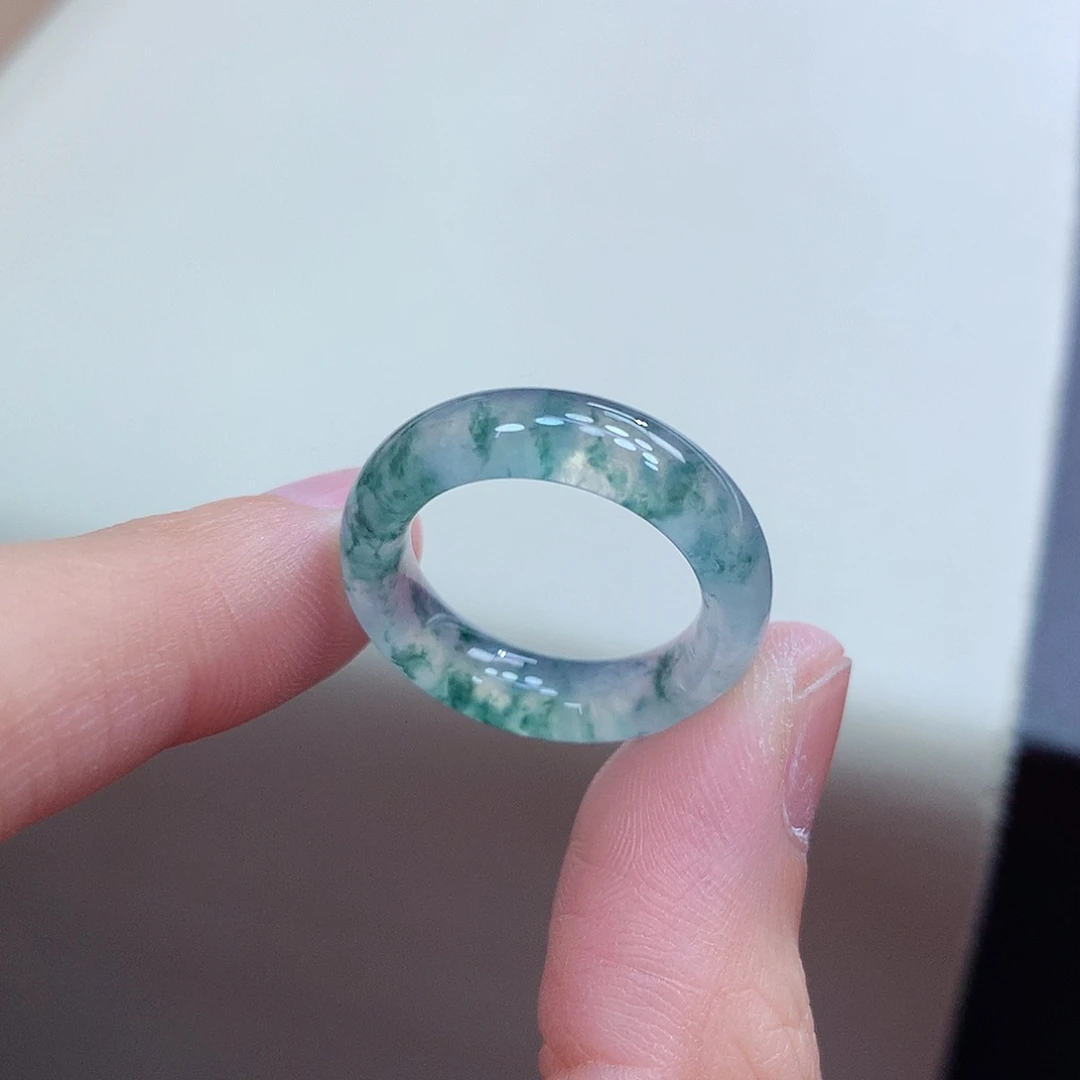 翡翠未镶嵌戒圈14-15号