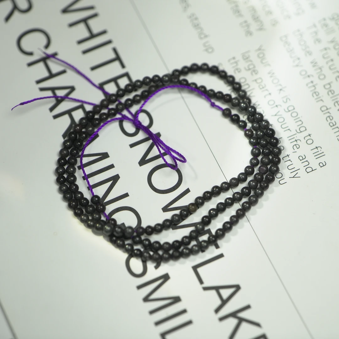 舒俱来油紫小米珠0066圆珠1mm左右