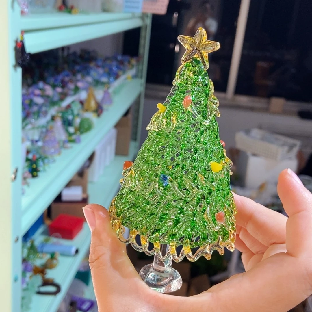 手工艺品琉璃绿金