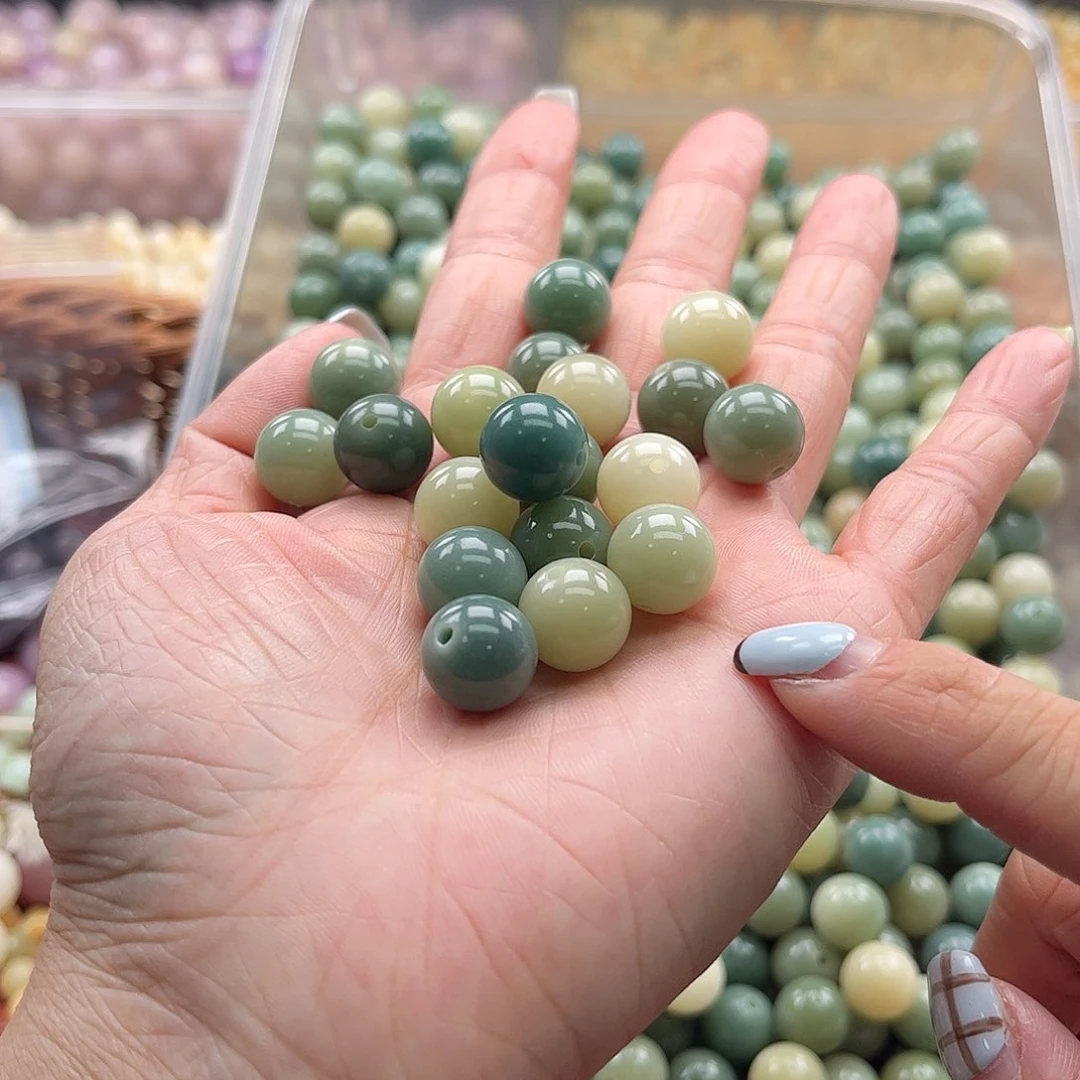 白玉菩提吊坠z/12mm/100+50颗瑕