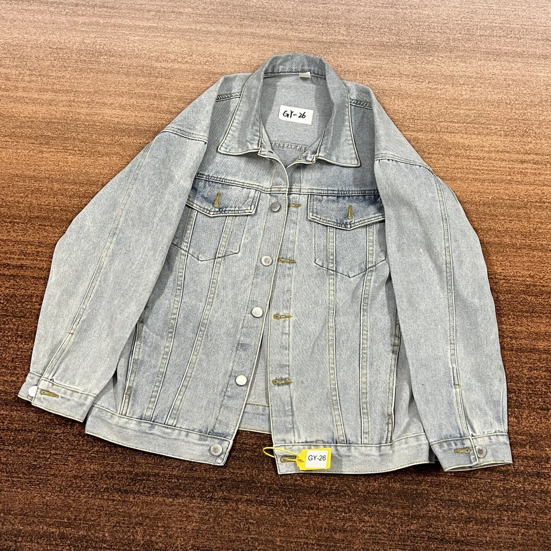 G1-Y1001 新款牛仔外套 个别瑕疵 介意勿拍 （不换退）