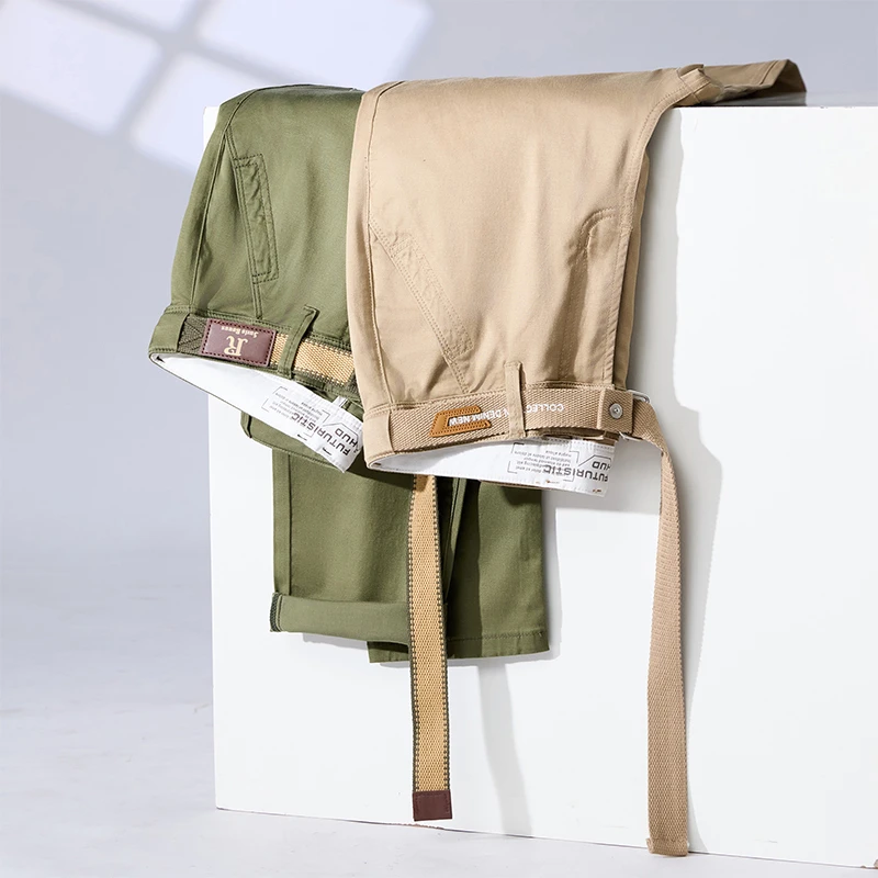 SALEISI天丝莱赛尔薄款轻工装2025男士休闲裤夏季宽松微弹力裤子