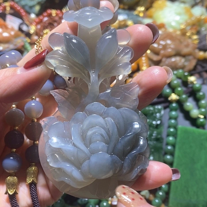 岫玉毛衣链未镶嵌