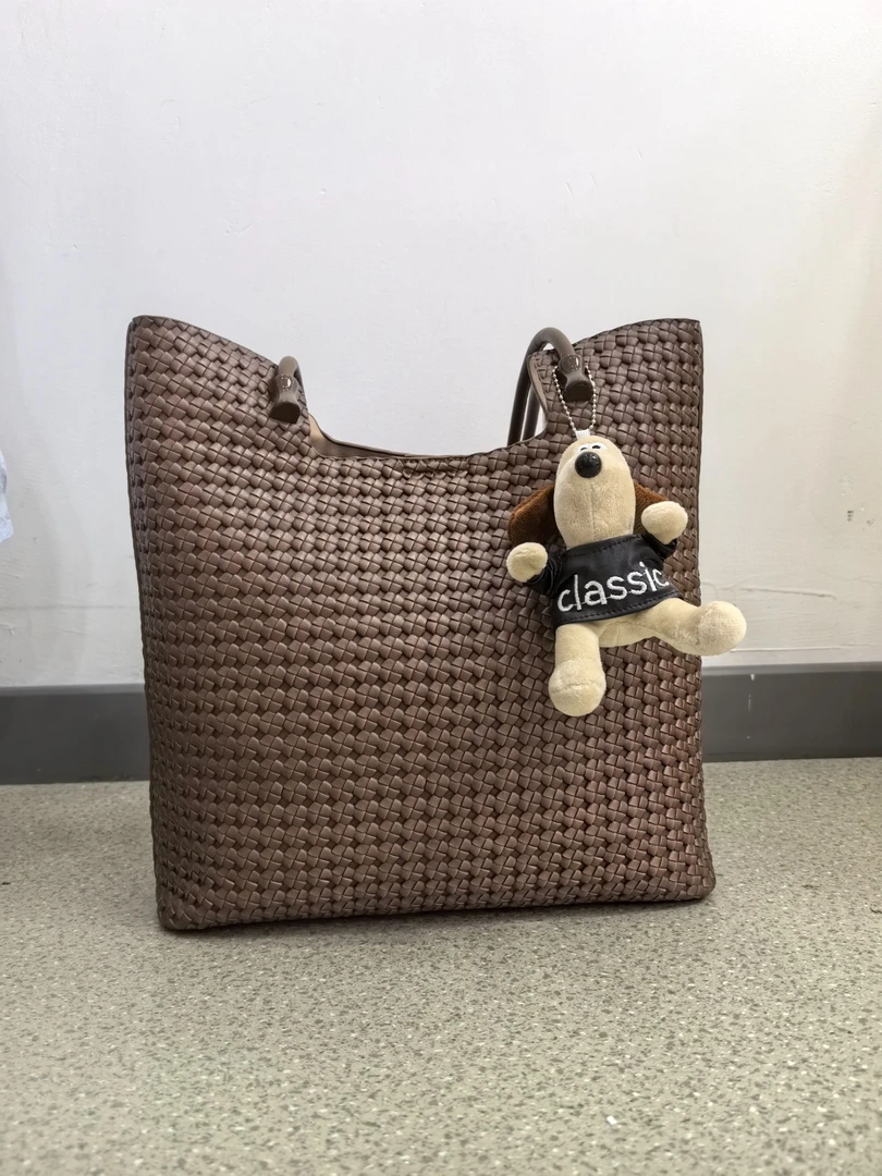 可依莱大容量编织包，休闲托特子母包DDBB605