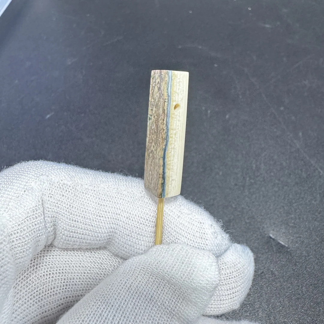 QT0227天然猛犸牙一字三通