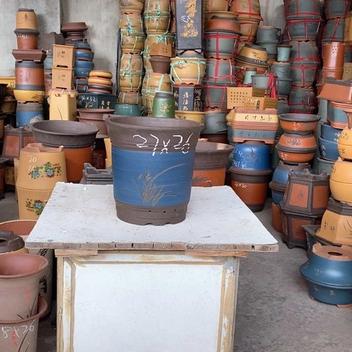 紫砂花盆紫砂花盆