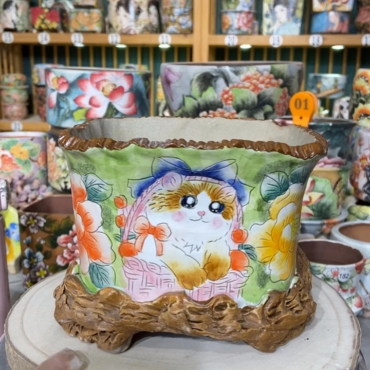 红陶景德镇艺术手绘作品