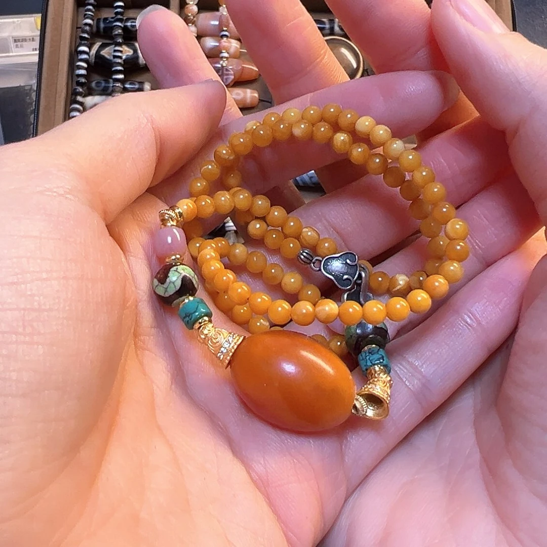 开***石英石纯铜锁骨链