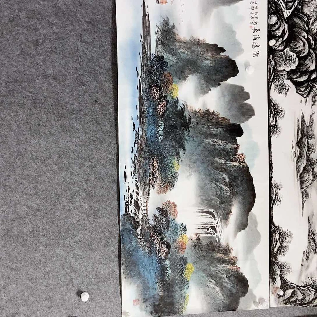 国画老师书画作品手写