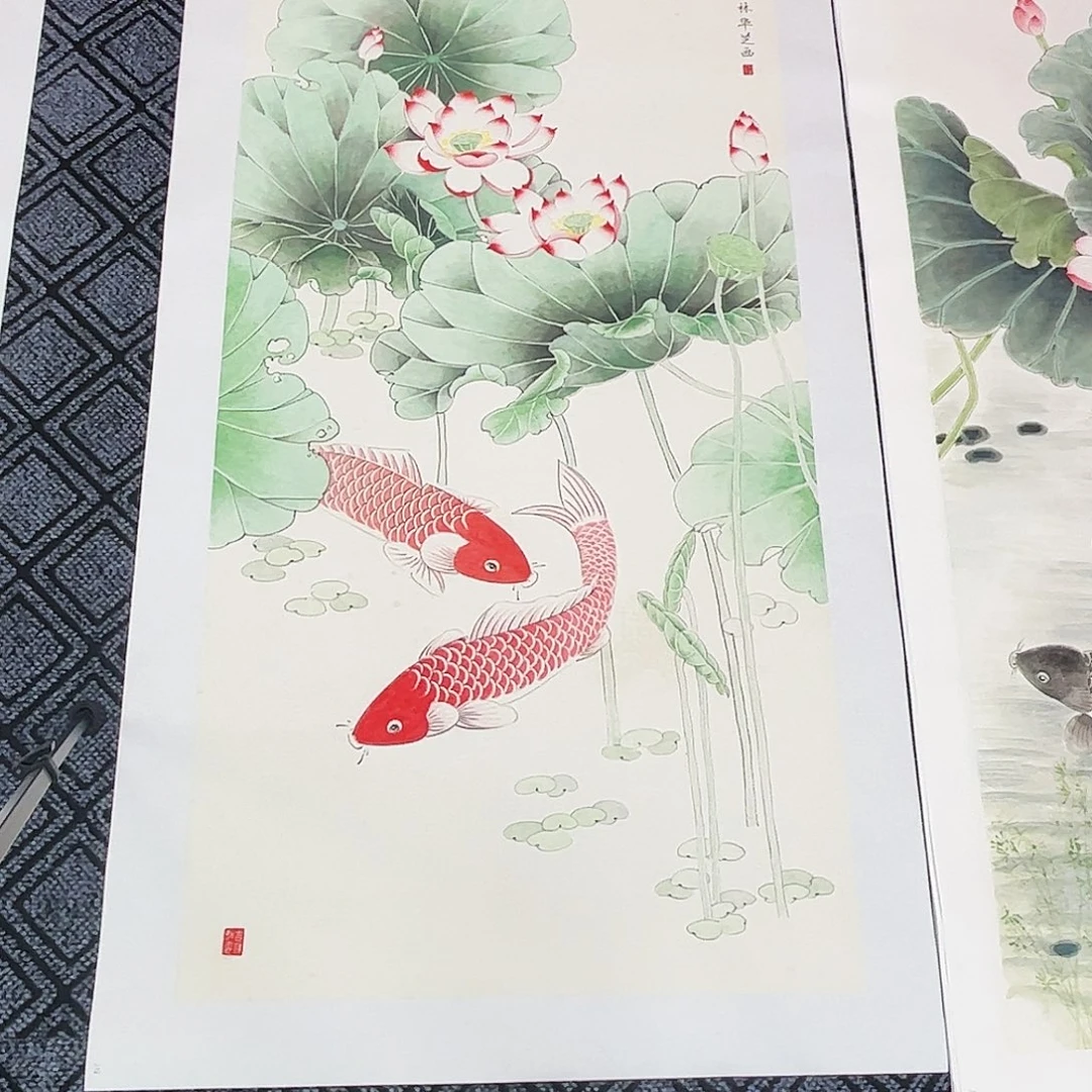 风***者国画林华芝老师四尺花鸟奇