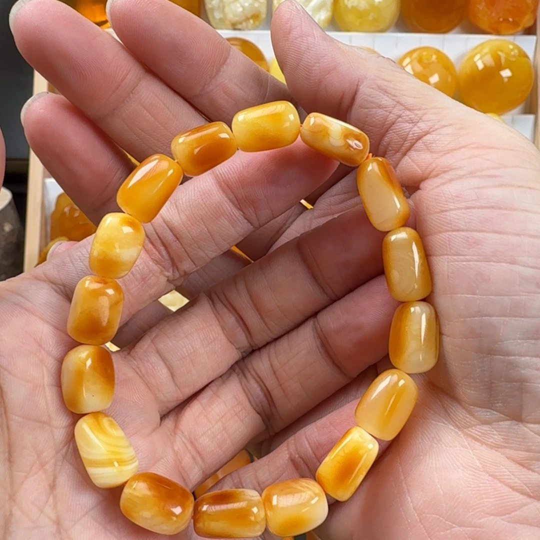 蜜蜡未镶嵌手链蜜蜡
