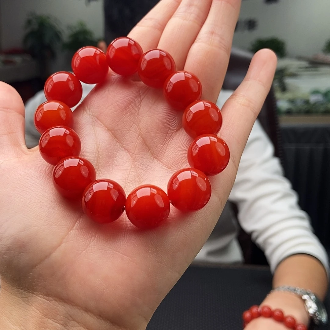 玛瑙/玉髓未镶嵌颈饰手串 颜色多样性发拍一发一