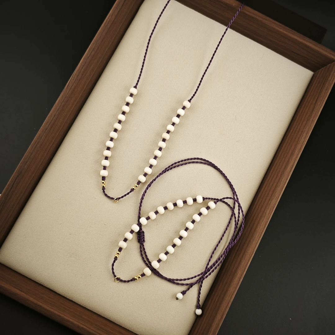 【慕城】18K猛犸牙万能挂绳  多样性发其一  X370