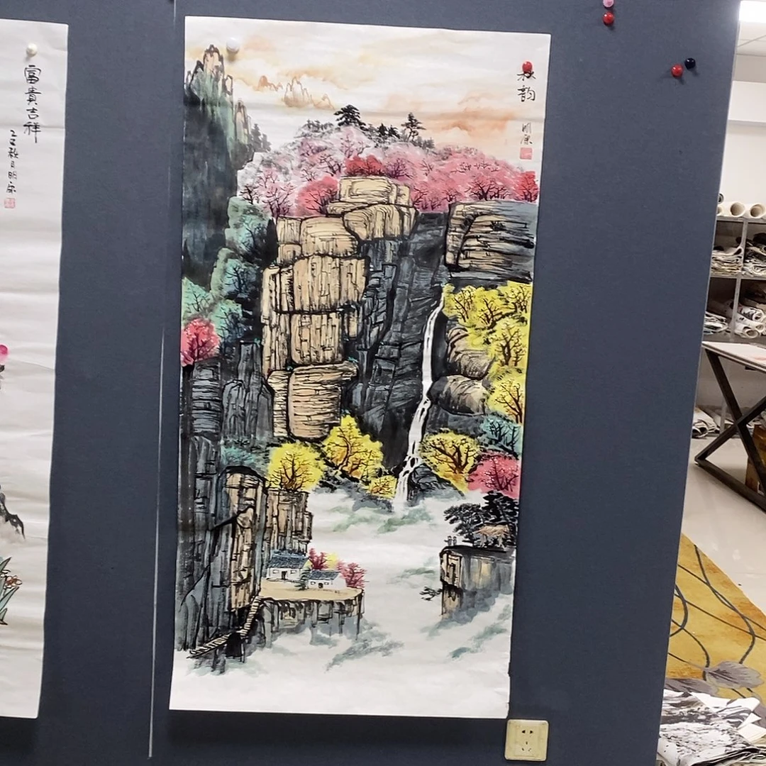 国画冯明康68.138手绘画芯