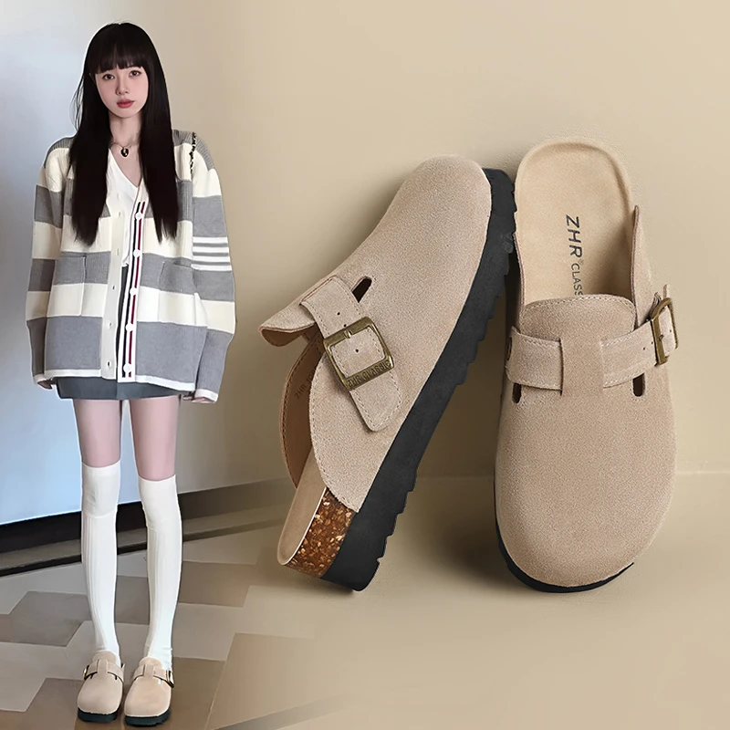 ZHR真皮鞋女款2025新款爆款百搭厚底低帮鞋子女ins潮牌百搭