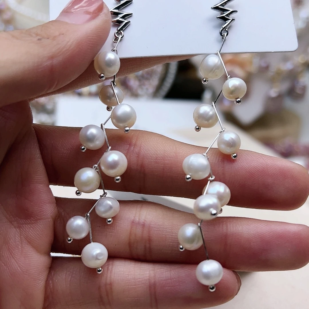 淡水珍珠颈饰银S925镶嵌