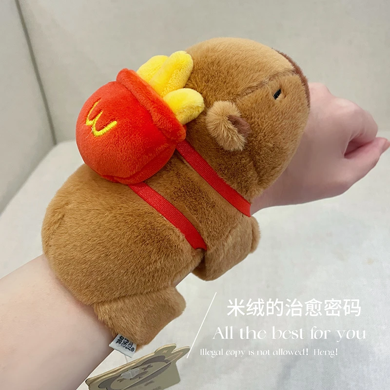正版鼻涕熊卡皮巴拉capybara毛绒玩具公仔啪啪圈窗帘绑美拉德水豚