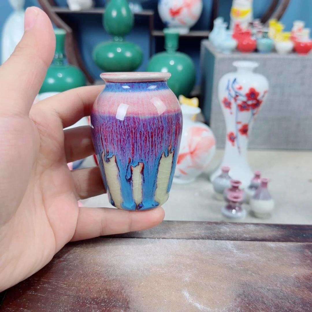 陶瓷手工小花器摆件