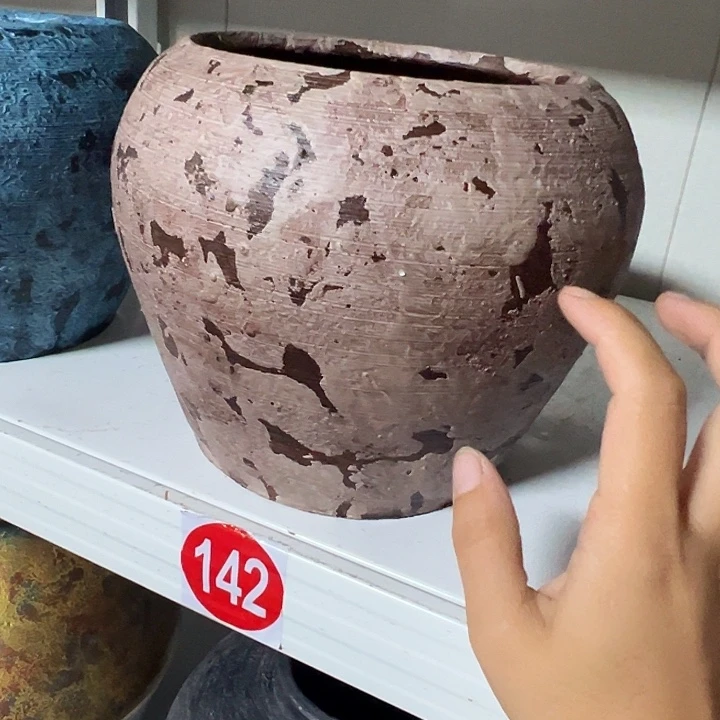 粗陶盆默认打孔高18口14