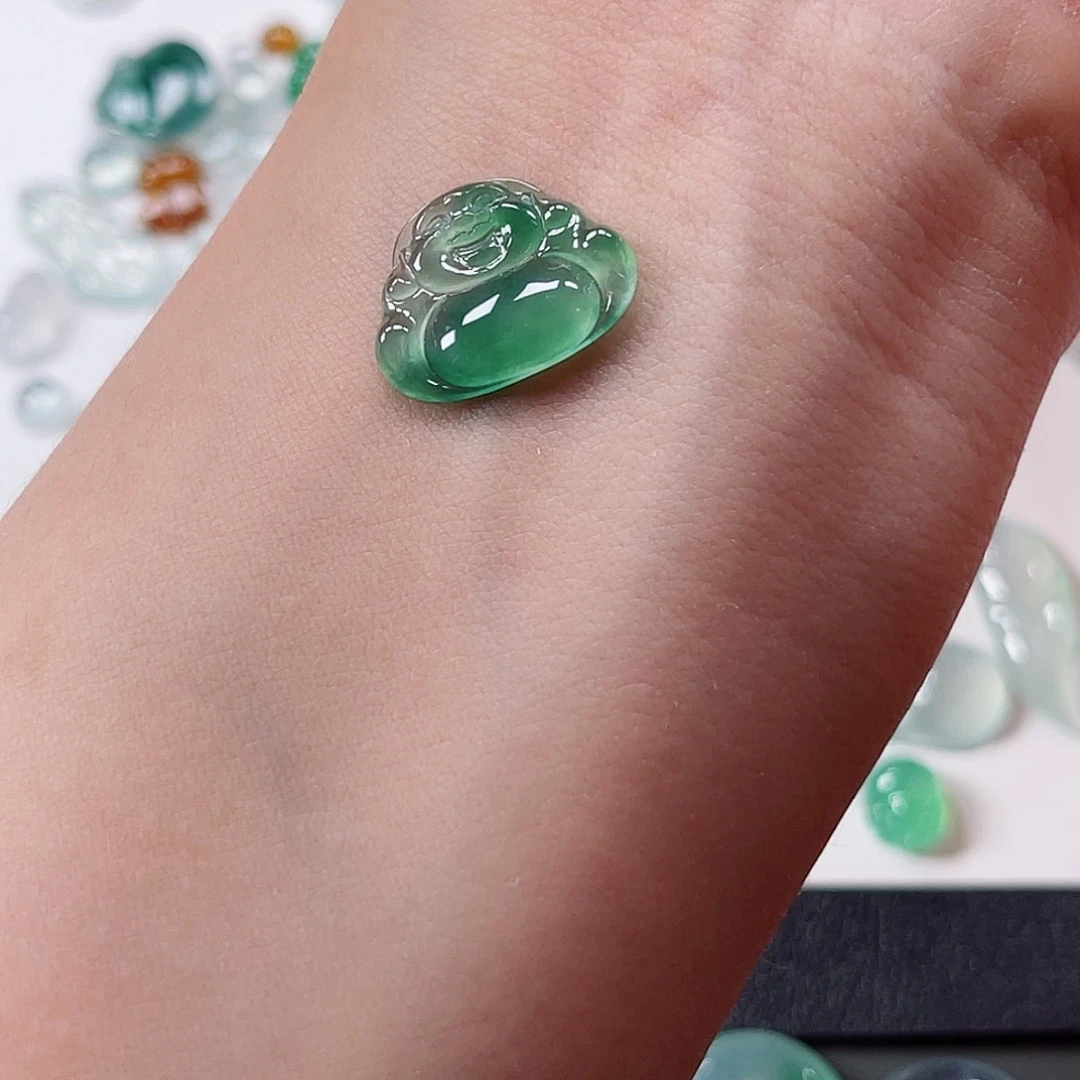 翡翠裸石纯天然A货缅甸翡翠