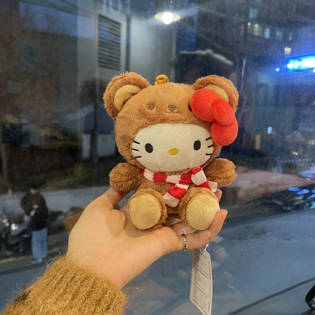 【咪小兔专属链接】韩国限定泰迪熊围巾kitty/hellokitty/居家