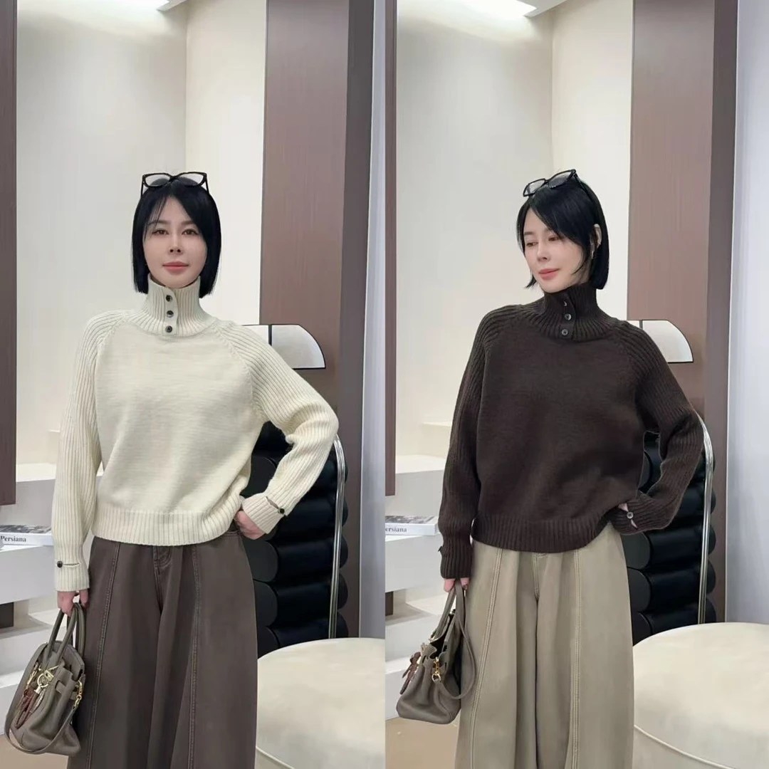 【洁子推荐】2025冬季新款258632加厚高领软糯毛衣JZYC258632