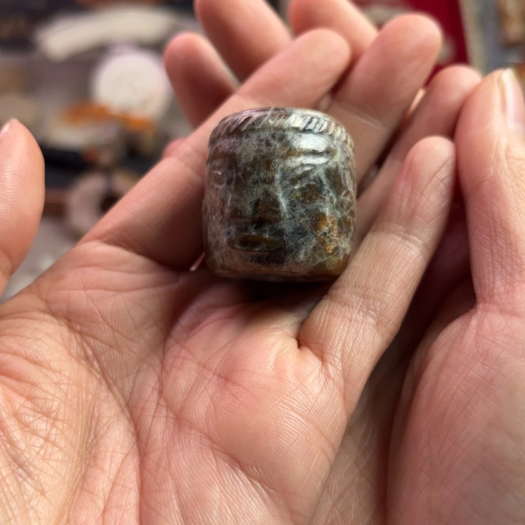 黑***圈软玉未镶嵌颈饰精品吊坠项饰用品