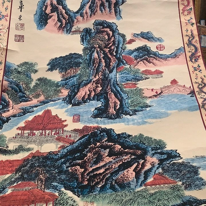 竖款装饰画工艺品
