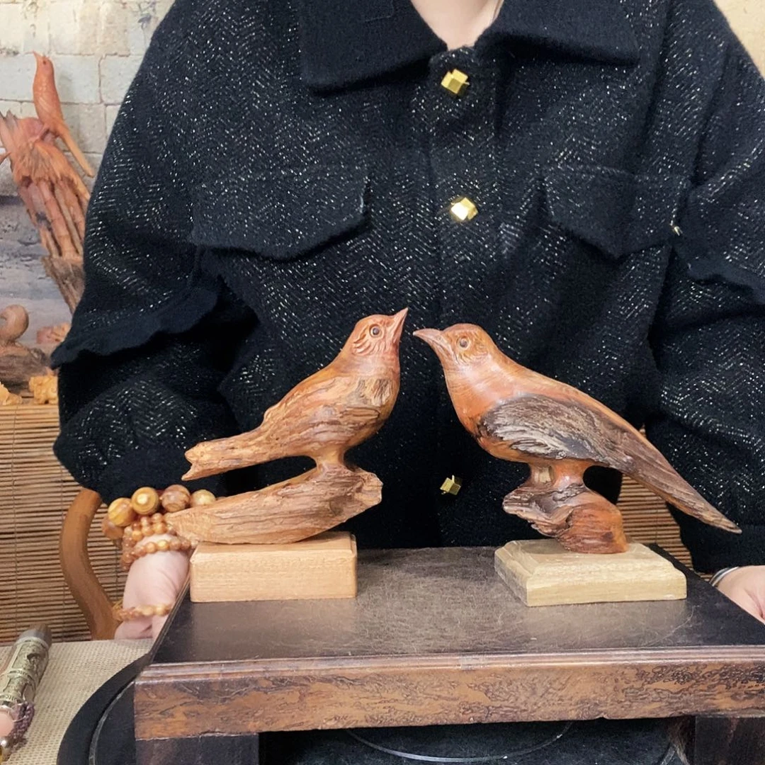 松木琥珀木把喜鸟