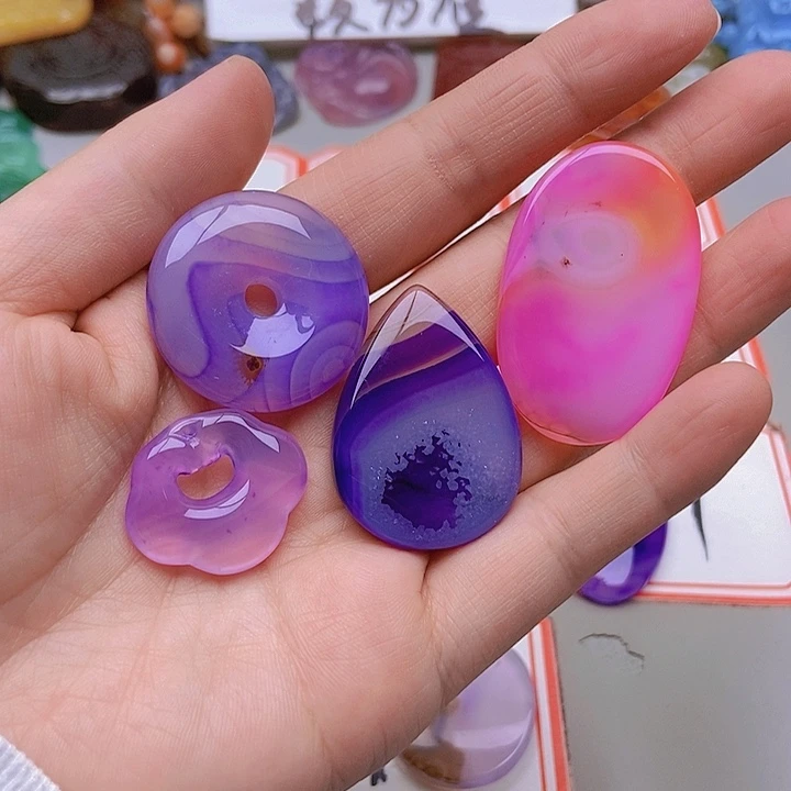 【闪购商品】未镶嵌玛瑙/玉髓珠宝半成品6***3