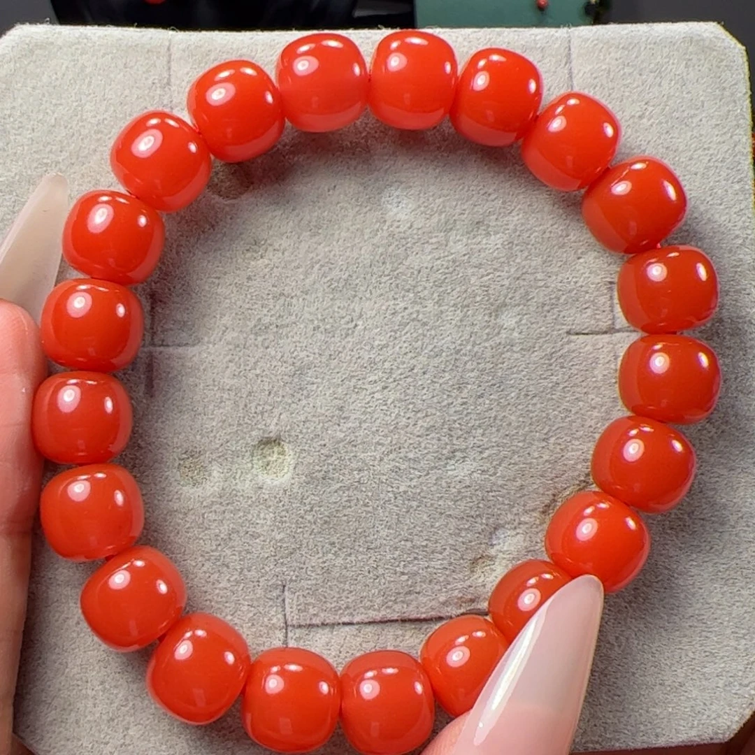 南红玛瑙未镶嵌10➕柿子红