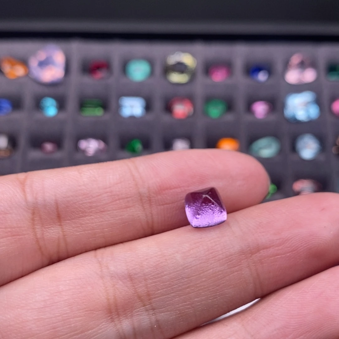 紫晶笔搁未镶嵌糖塔