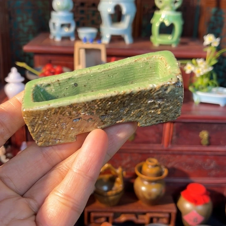 摆件微陶老王迷你花瓶