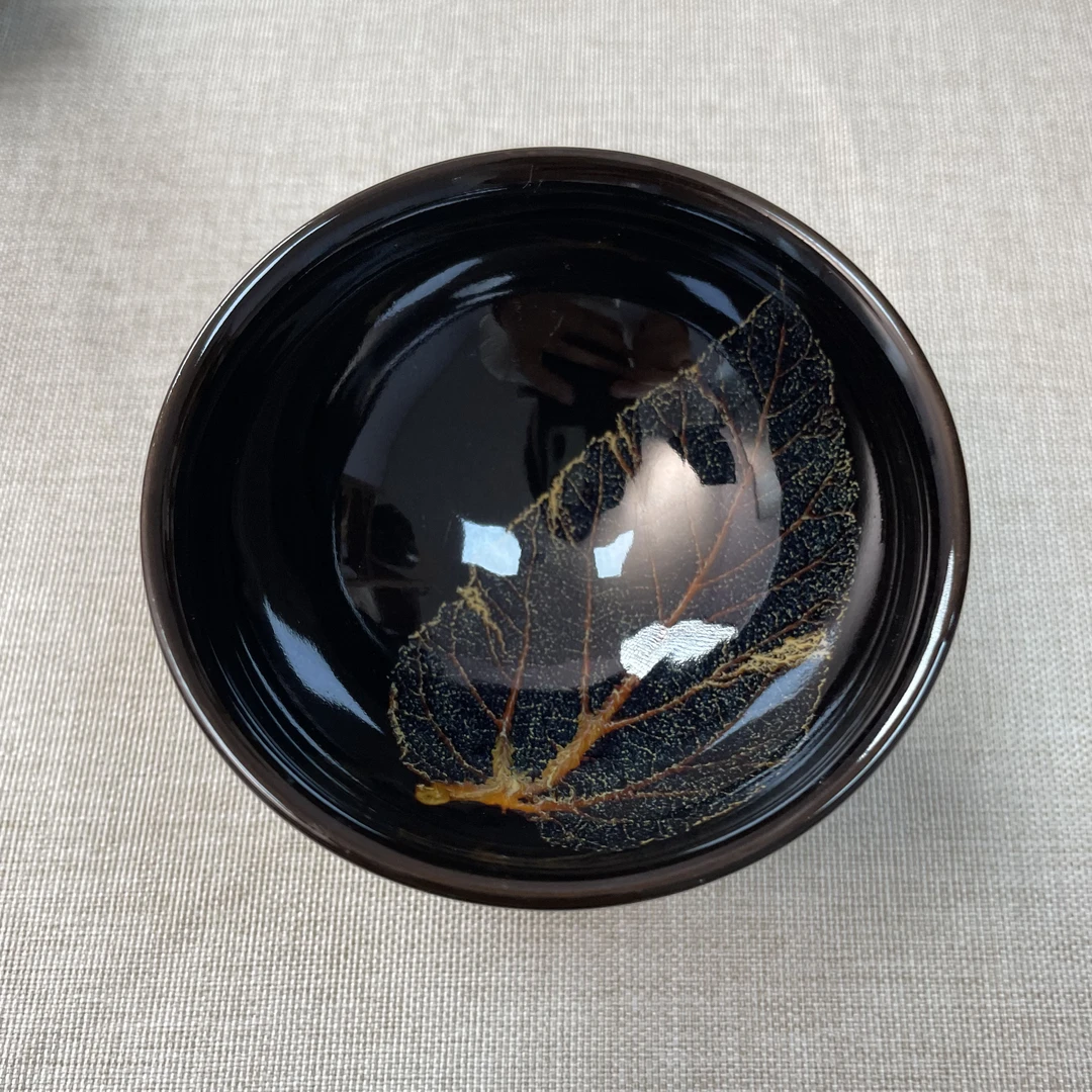 吉州窑玉兰主人杯陶瓷茶道用具