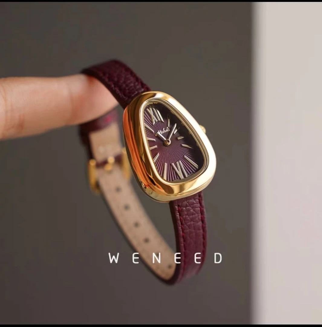 蛇头小众设计真皮复古轻奢高级感手表潮流女士进口石英机芯女表05